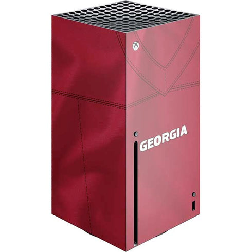 University of Georgia Red Jersey Xbox Series X Console Skin