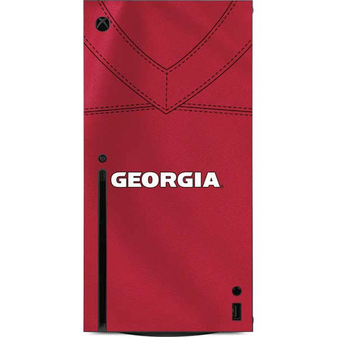 University of Georgia Red Jersey Xbox Series X Console Skin