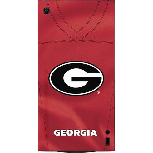 University of Georgia Red Jersey XBox Series X Digital Edition Console Skin