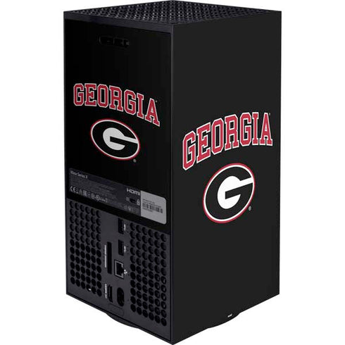 University of Georgia Collegiate Text XBox Series X Digital Edition Bundle Skin