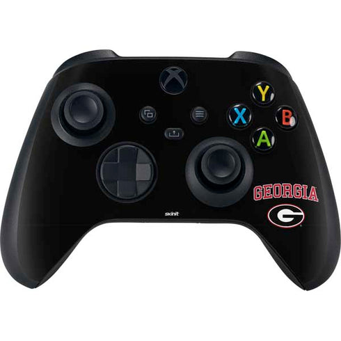University of Georgia Collegiate Text XBox Series X Digital Edition Bundle Skin