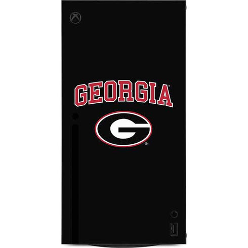 University of Georgia Collegiate Text XBox Series X Digital Edition Console Skin