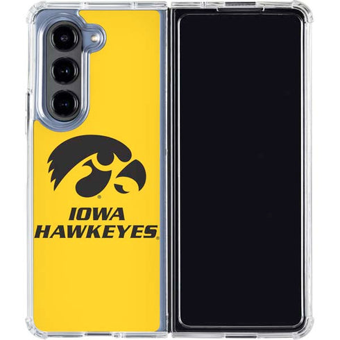 University of Iowa Galaxy Z Fold5 5G Clear Case