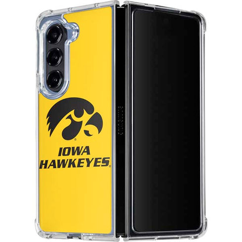 University of Iowa Galaxy Z Fold5 5G Clear Case