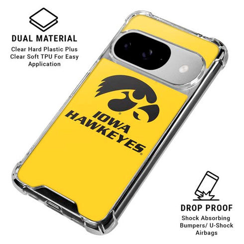 University of Iowa Google Pixel 10 Clear Case