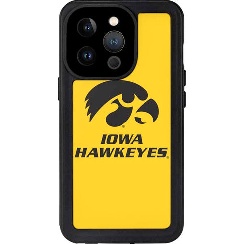 University of Iowa iPhone 15 Pro Waterproof Case