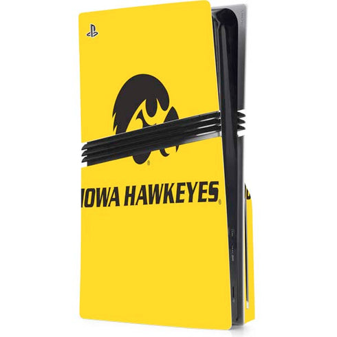 University of Iowa PS5 Pro Disk Console Skin