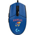 University of Kansas Collegiate Text G203 Prodigy RGB Wired Gaming Mouse Skin