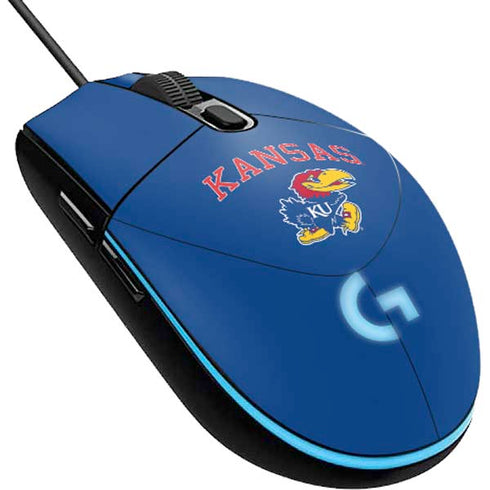 University of Kansas Collegiate Text G203 Prodigy RGB Wired Gaming Mouse Skin