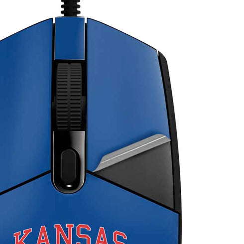 University of Kansas Collegiate Text G203 Prodigy RGB Wired Gaming Mouse Skin