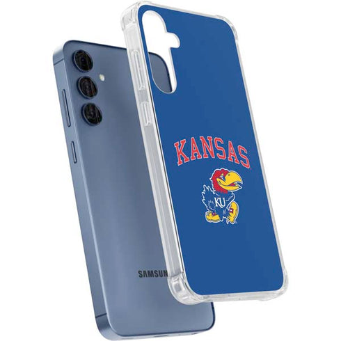 University of Kansas Collegiate Text Galaxy A35 5G Clear Case