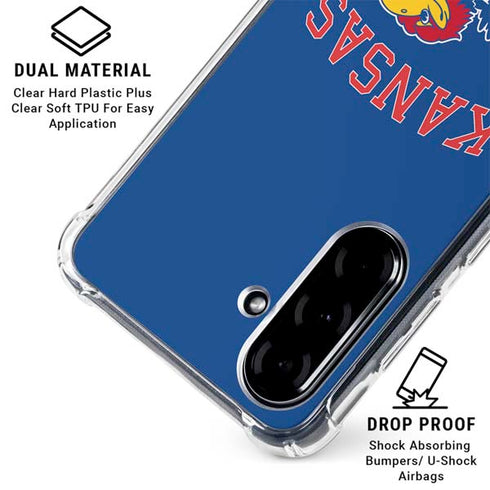 University of Kansas Collegiate Text Galaxy A36 5G Clear Case