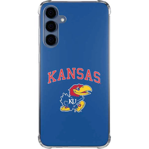 University of Kansas Collegiate Text Galaxy A55 5G Clear Case