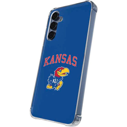 University of Kansas Collegiate Text Galaxy A55 5G Clear Case