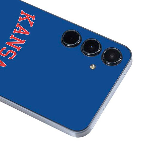 University of Kansas Collegiate Text Galaxy A55 5G Skin
