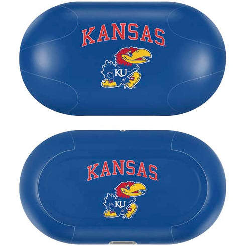 University of Kansas Collegiate Text Galaxy Buds Plus Skin