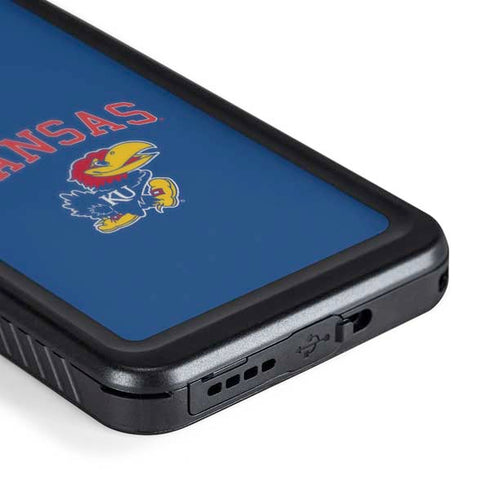 University of Kansas Collegiate Text Galaxy S24 Plus Waterproof Case