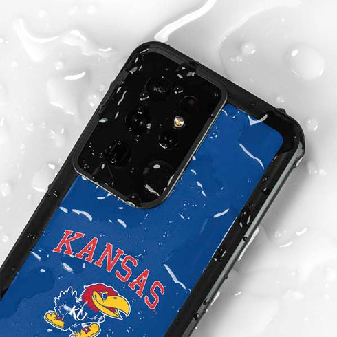 University of Kansas Collegiate Text Galaxy S24 Ultra Waterproof Case