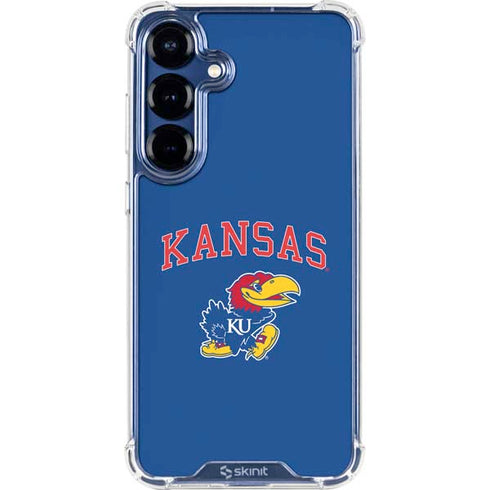 University of Kansas Collegiate Text Galaxy S25 Plus Clear Case