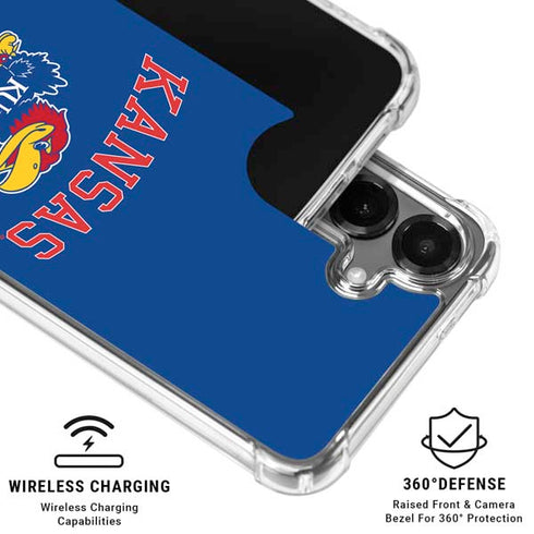University of Kansas Collegiate Text Galaxy S26 Plus Clear Case