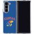 University of Kansas Collegiate Text Galaxy Z Fold5 5G Clear Case