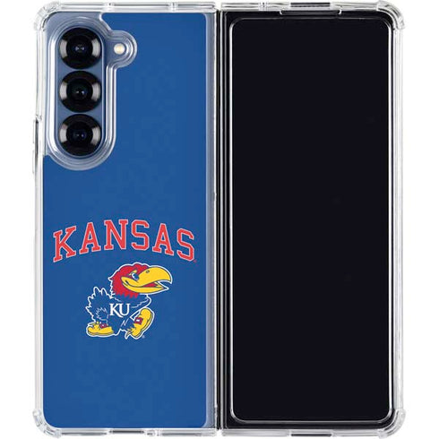 University of Kansas Collegiate Text Galaxy Z Fold6 Clear Case