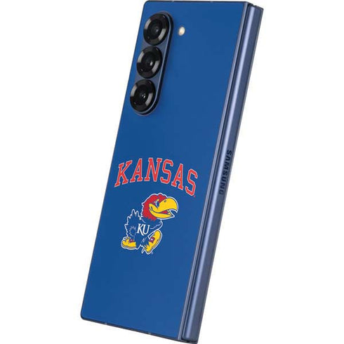 University of Kansas Collegiate Text Galaxy Z Fold6 Skin