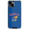 University of Kansas Collegiate Text iPhone 15 Clear Case