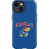 University of Kansas Collegiate Text iPhone 15 Impact Case