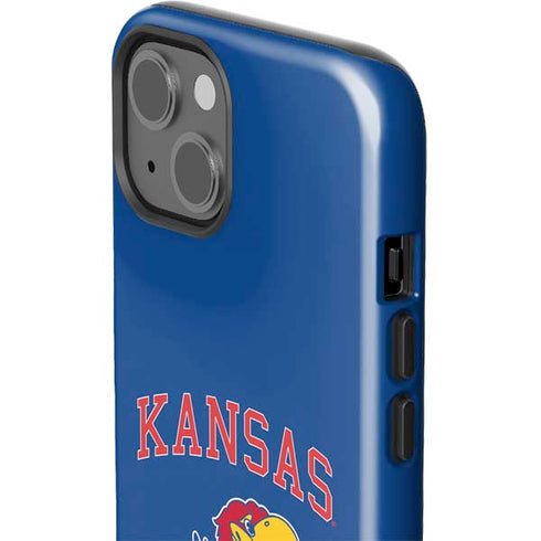 University of Kansas Collegiate Text iPhone 15 Impact Case