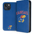 University of Kansas Collegiate Text iPhone 15 Plus Folio Case