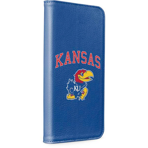 University of Kansas Collegiate Text iPhone 15 Plus Folio Case