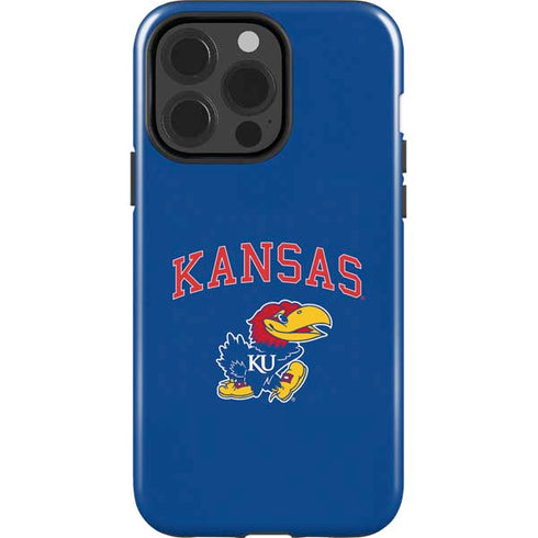 University of Kansas Collegiate Text iPhone 15 Pro Impact Case