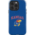 University of Kansas Collegiate Text iPhone 15 Pro Impact Case