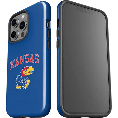 University of Kansas Collegiate Text iPhone 15 Pro Impact Case