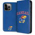 University of Kansas Collegiate Text iPhone 15 Pro Max Folio Case