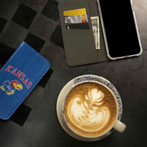 University of Kansas Collegiate Text iPhone 15 Pro Max Folio Case