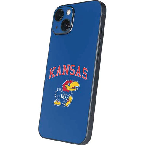 University of Kansas Collegiate Text iPhone 15 Skin