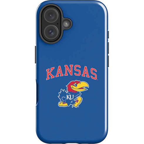 University of Kansas Collegiate Text iPhone 16 Impact Case