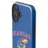 University of Kansas Collegiate Text iPhone 16 Impact Case