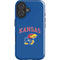 University of Kansas Collegiate Text iPhone 16 Plus Impact Case