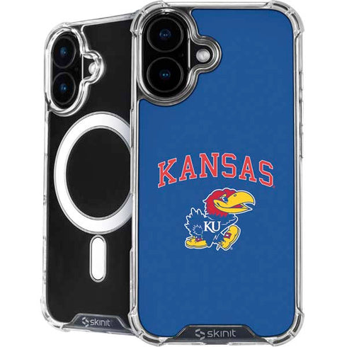 University of Kansas Collegiate Text iPhone 16 Plus MagSafe Case