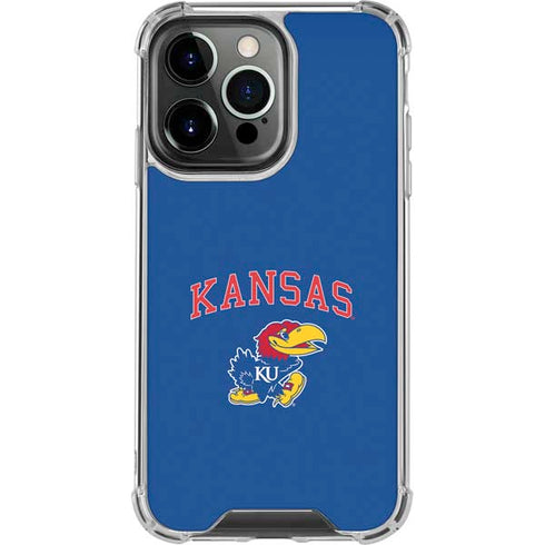 University of Kansas Collegiate Text iPhone 16 Pro Clear Case
