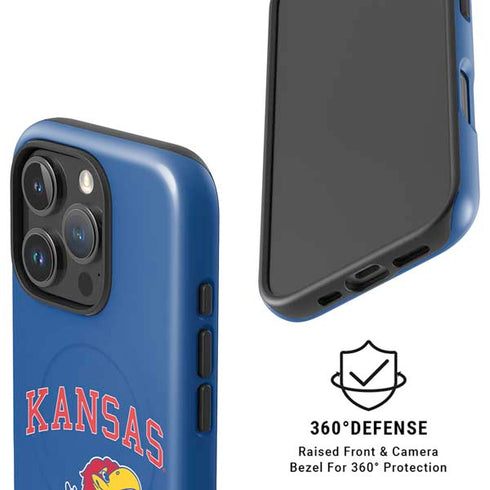 University of Kansas Collegiate Text iPhone 16 Pro Magsafe Impact Case