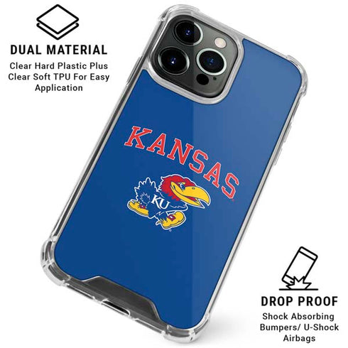 University of Kansas Collegiate Text iPhone 16 Pro Max Clear Case