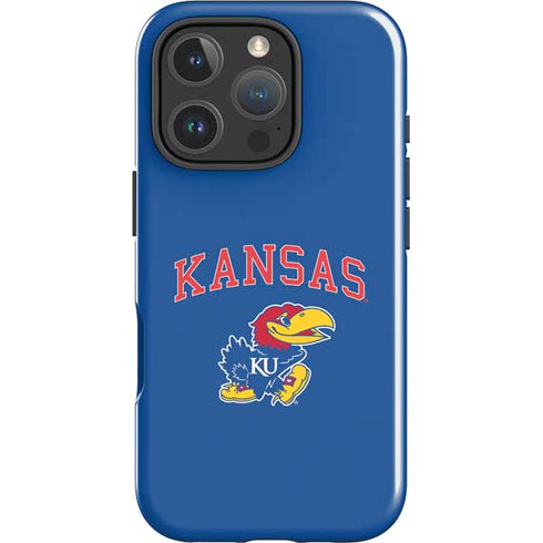 University of Kansas Collegiate Text iPhone 16 Pro Max Impact Case