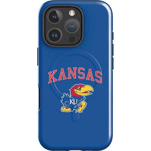 University of Kansas Collegiate Text iPhone 16 Pro Max Magsafe Impact Case