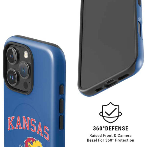 University of Kansas Collegiate Text iPhone 16 Pro Max Magsafe Impact Case