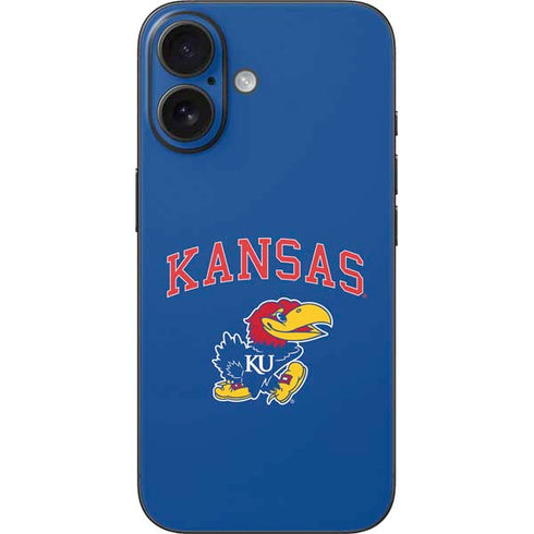 University of Kansas Collegiate Text iPhone 16 Skin