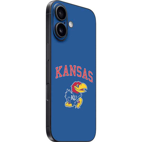 University of Kansas Collegiate Text iPhone 16 Skin